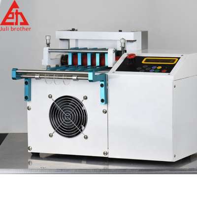 Automatic computer heat shrinkable sleeve pipe cutting machine, rubber and plastic cutting machine and cutting tube belt machine