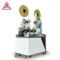 Fully automatic double ends terminal crimping machine for thin wire cutting stripping and crimping machine